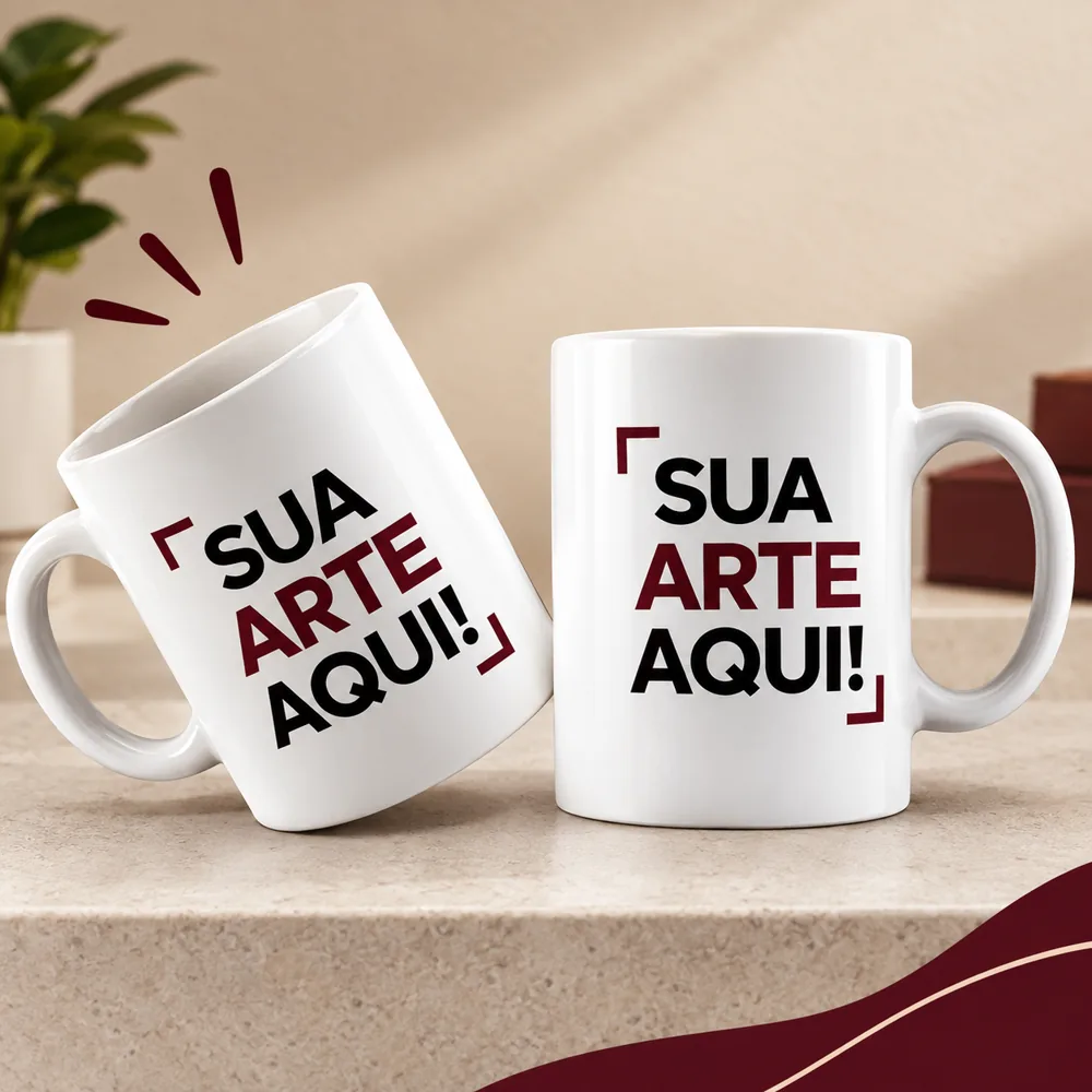 Canecas brancas personalizadas